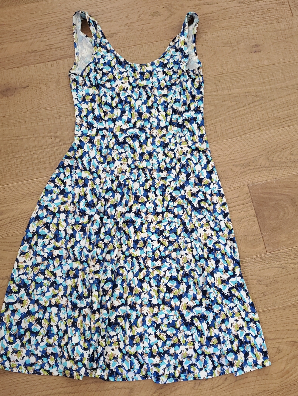 Floral Scoop Neck A-Line Sundress